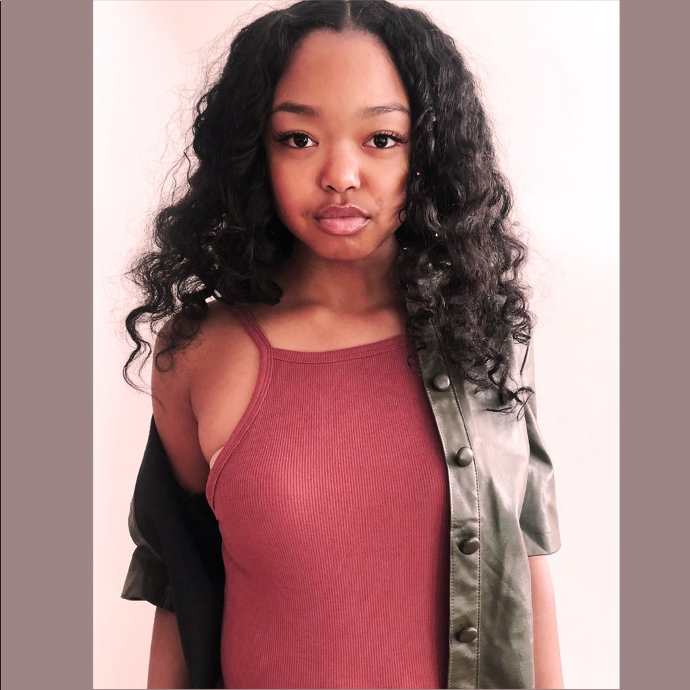 Red Mini Dress and Green Pleather Dress